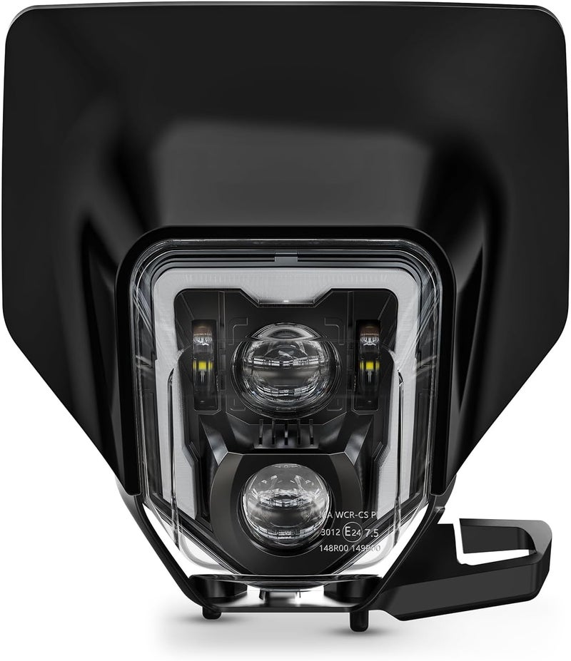XPCTD Dirt Bike LED Headlight 78W 3200LM w/Bezel DRL High Low Beam Compatible with Enduro Motorcycle Pit Bike 2017-2024 FE250 350 350S 450 501 501S 701/SM TE150 150i 250 250i 300 300i TX125 FC250 350 450 - Image 1